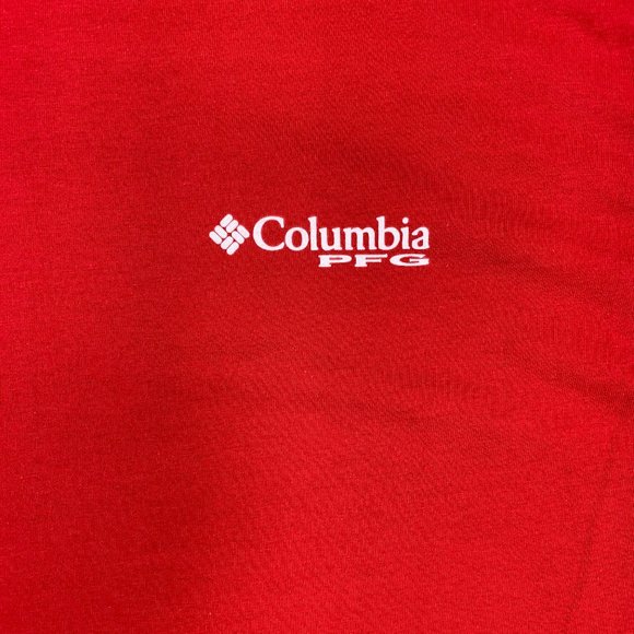 Columbia Sports Wear PFG Fishing Gear Red T-shirt - Picture 4 of 6